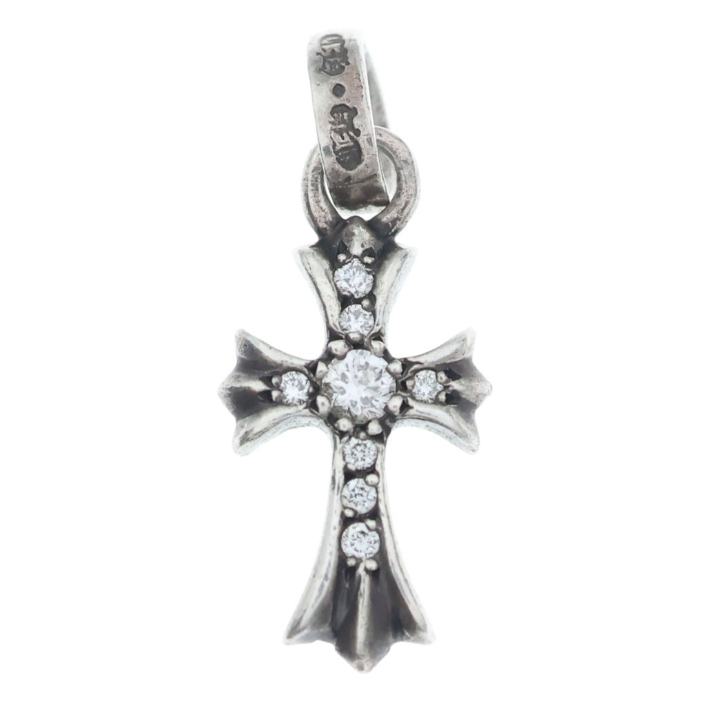 CHROME HEARTS(クロムハーツ) CRS BBYFAT P DMND ベイビーファットクロス PAVEダイヤ ペンダントトップ シルバーBCA234