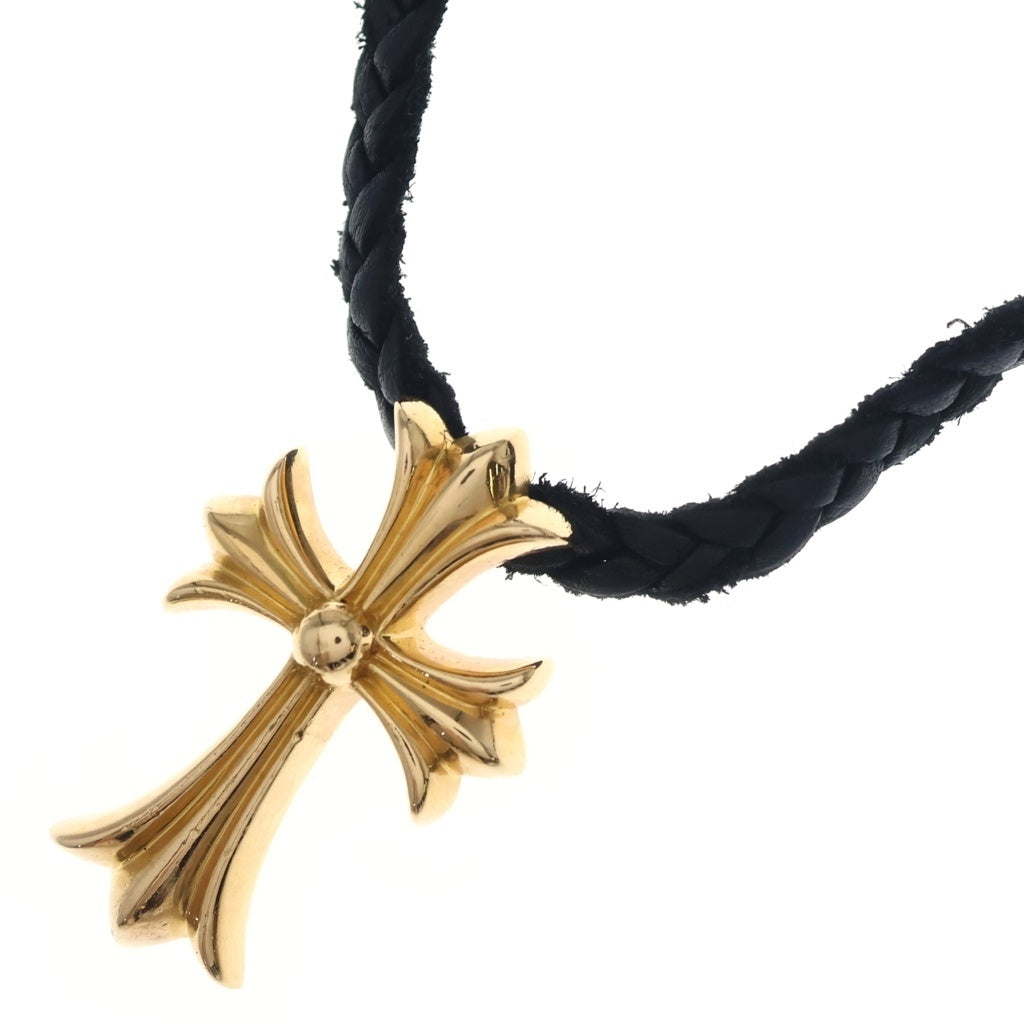 CHROME HEARTS(クロムハーツ) 22K CH CRS SML W/ LEATHER BLADE CH 