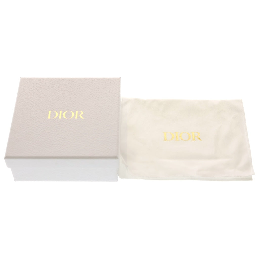 DIOR(ディオール) カロ ピンク ハート 二つ折り財布 コンパクトウォレット レザー ゴールド金具 レディース