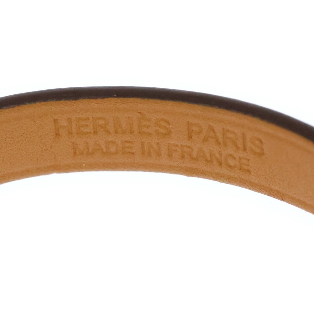 HERMES(エルメス) リヴァル ドゥブルトゥール ピンク レザー ゴールド金具 Z刻印 レディース