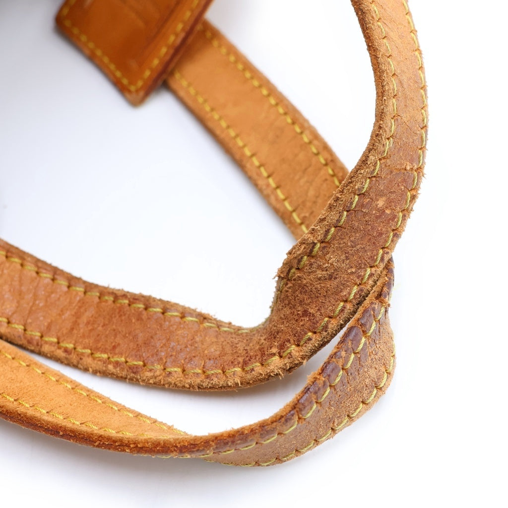 LOUIS VUITTON(ルイヴィトン) モノグラム サックスプール35 ハンドバッグ ボストンバッグ ブラウン レザー×PVC M41626 ゴールド金具 レディース