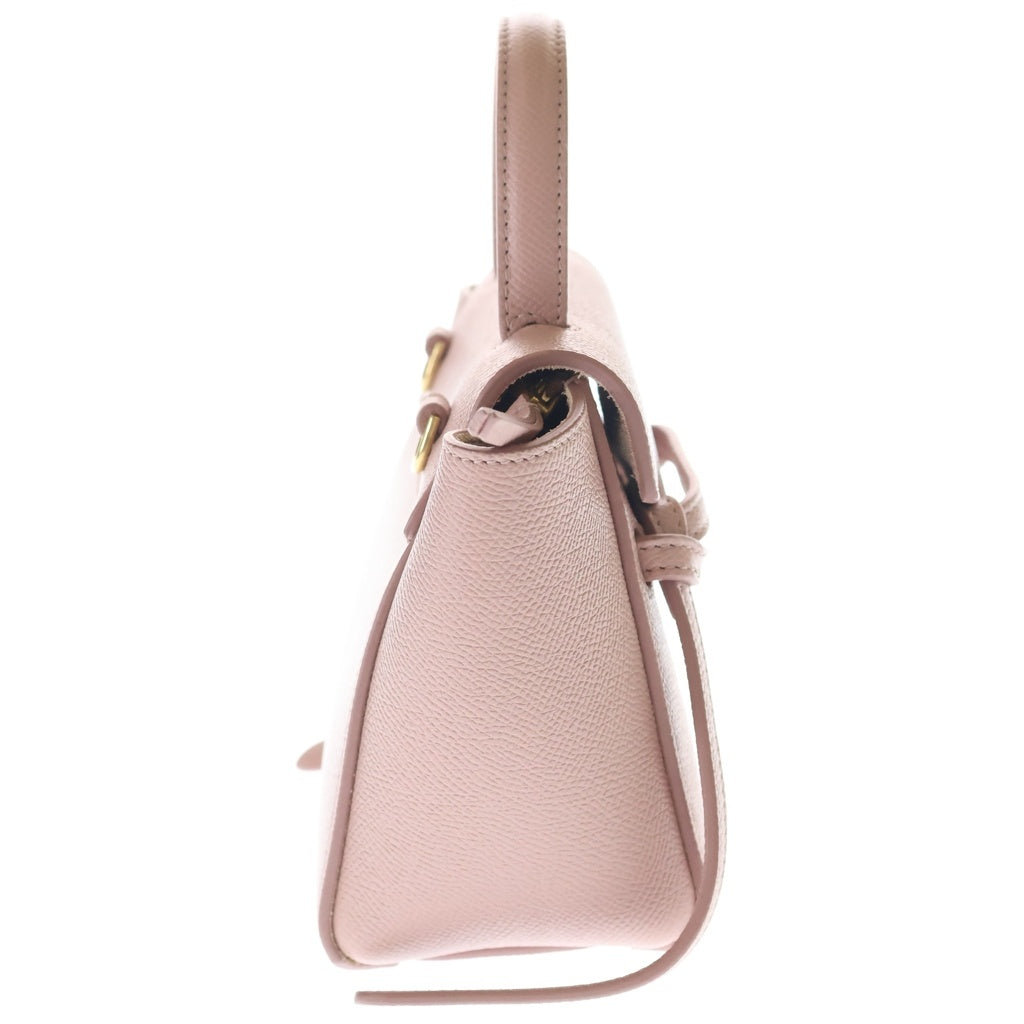 CELINE(セリーヌ) ベルトバッグ ピコ 2WAYバッグ ハンドバッグ ショルダーバッグ ミニバッグ ピンク レザー ゴールド金具 レディース