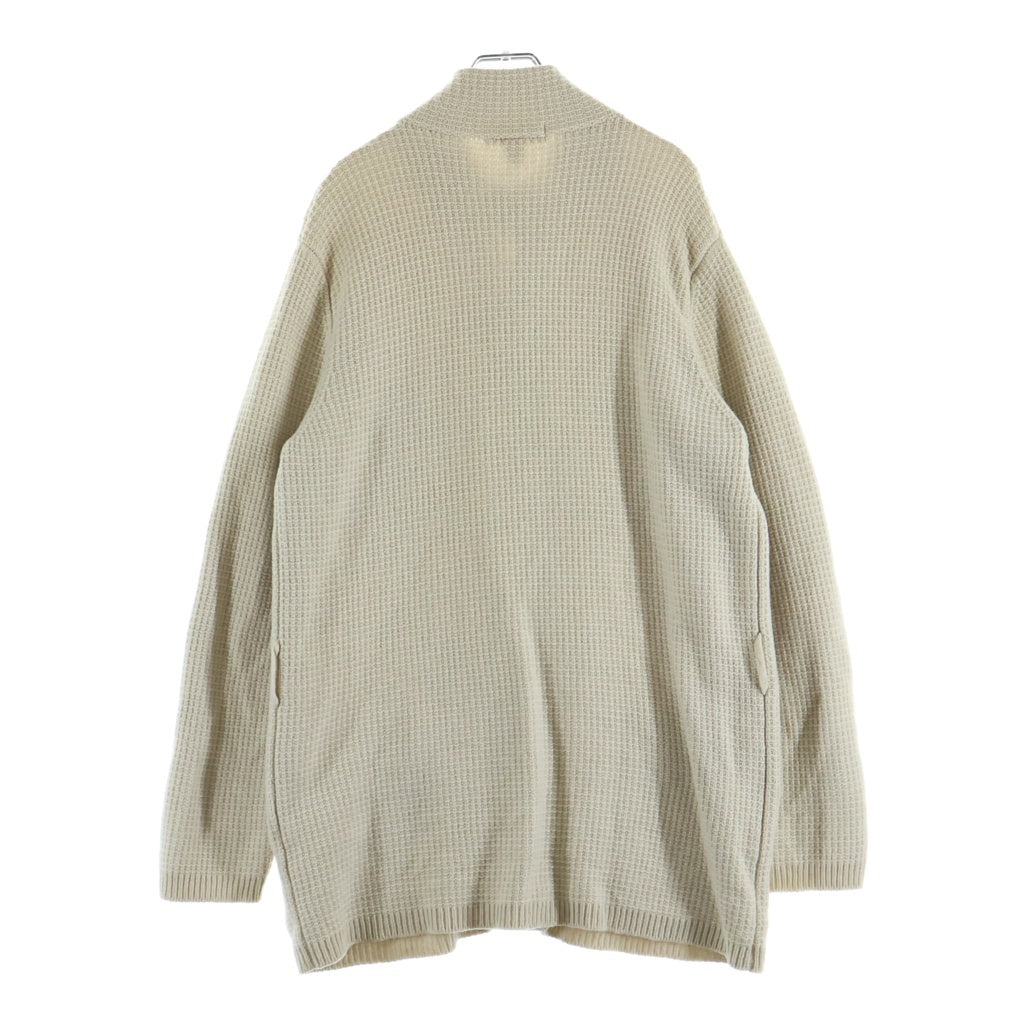 LARDINI(ラルディーニ) カバーオールジャケット ウール カシミヤ ニット ボタンダウン アイボリー JK456 レディース