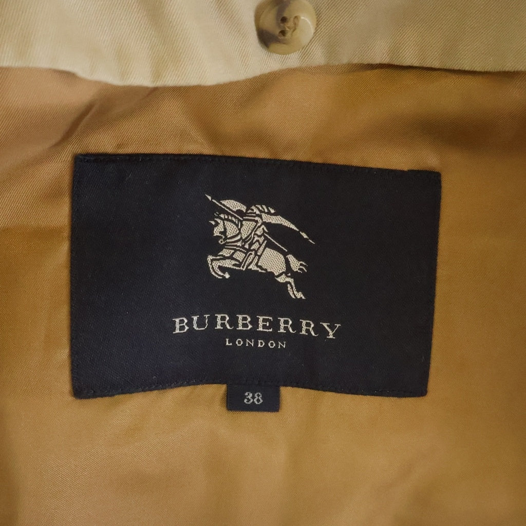 BURBERRY LONDON(バーバリーロンドン) シングル トレンチコート 裏地ノヴァチェック ライナー付き ベージュ レディース