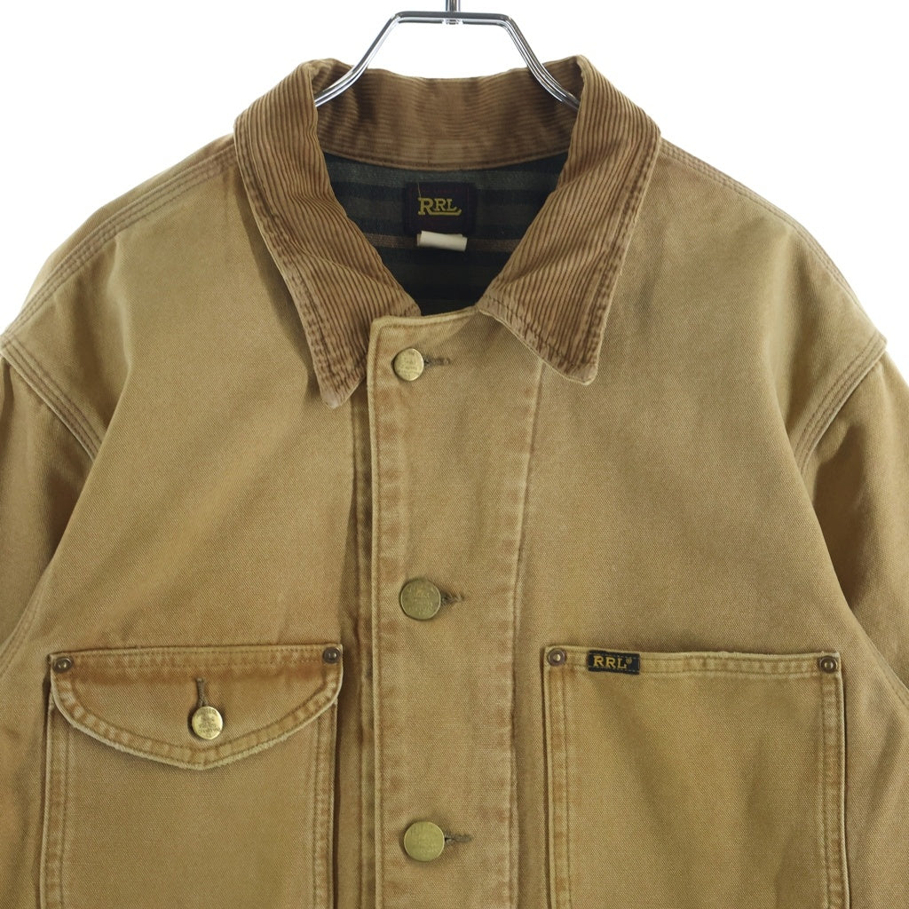 RRL(ダブルアールエル) コーデュロイネック ダックジャケット ブラウン #M