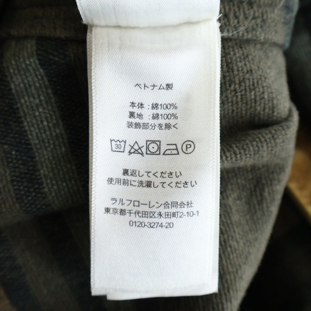 RRL(ダブルアールエル) コーデュロイネック ダックジャケット ブラウン #M