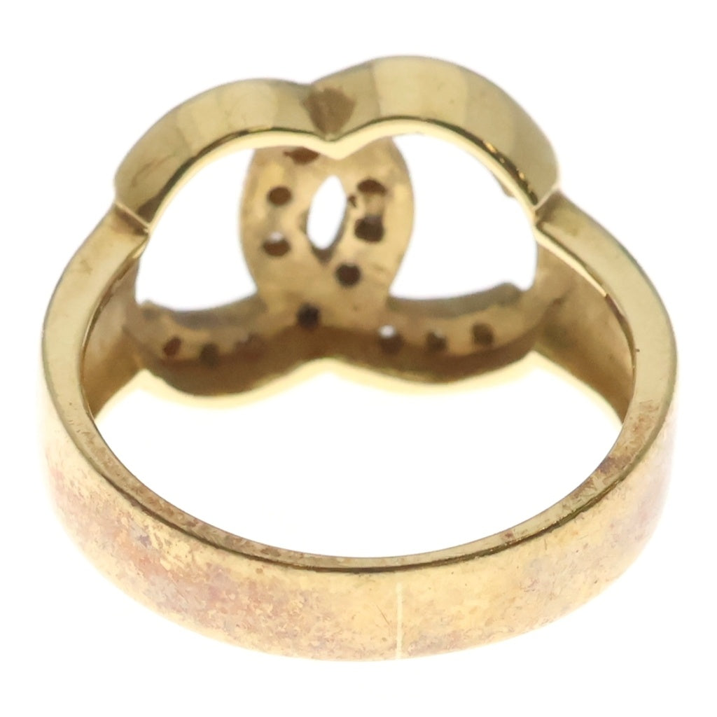 CHANEL(シャネル) ココマーク ダイヤ Au750 K18YG リング D0.15ct イエローゴールド レディース