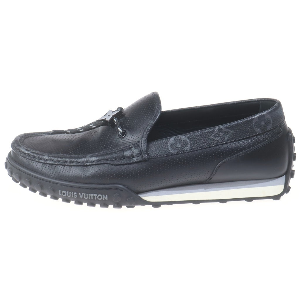 LOUIS VUITTON(ルイヴィトン) LVレーサー ローファー ドライビングシューズ モカシン ロゴ ブラック ND1224