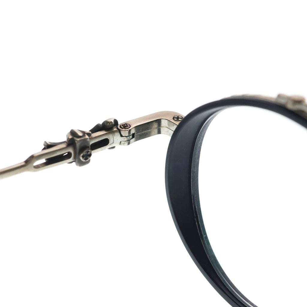 CHROME HEARTS(クロムハーツ) SPANKY MBK-P/BS-TB メタルフレーム アイウェア メガネ 眼鏡 度入り シルバー/ブラック