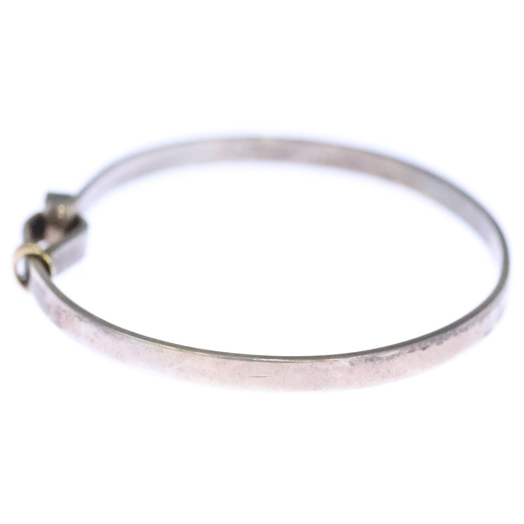 TIFFANY & Co.(ティファニー) フック&アイ Sv925 Au750YG バングル ブレスレット シルバー/イエローゴールド レディース