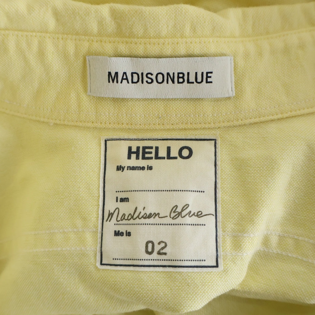 MADISONBLUE(マディソンブルー) HAMPTON SH OX ハンプトン オックスフォード 長袖シャツ イエロー MB211-5011