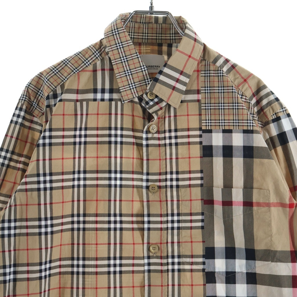 BURBERRY(バーバリー) バーバリー クレイジーチェックシャツ ベージュ #SP 8018569