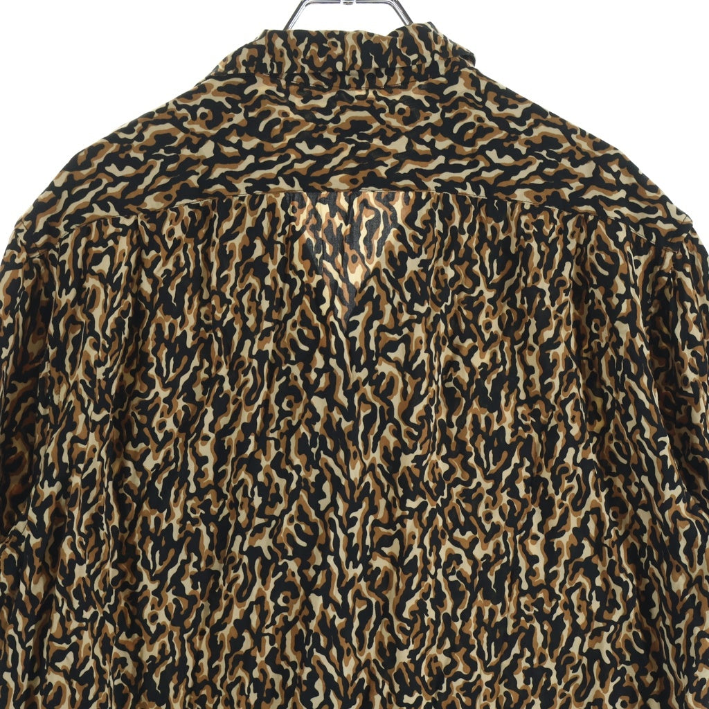 SAINT LAURENT PARIS(サンローランパリ) レオパード柄シャツ ブラウン #38