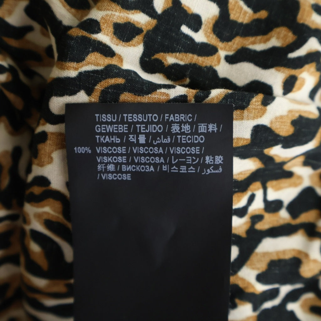 SAINT LAURENT PARIS(サンローランパリ) レオパード柄シャツ ブラウン #38
