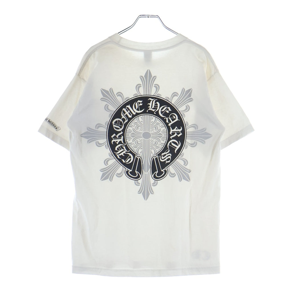 CHROME HEARTS(クロムハーツ) OLD BACK CROSS オールド バッククロスプリント 半袖Tシャツ ホワイト