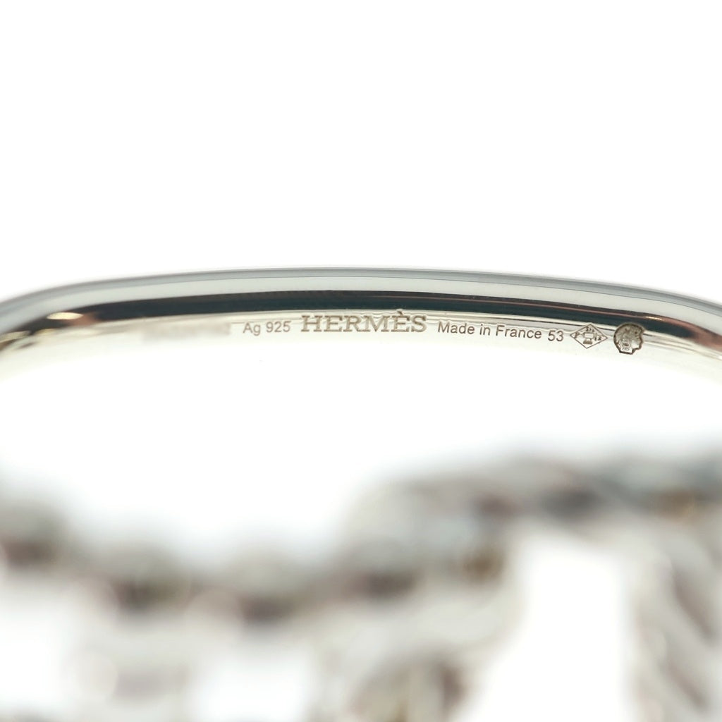 HERMES(エルメス) シェーヌダンクルアレア2 ダブルリング シルバー