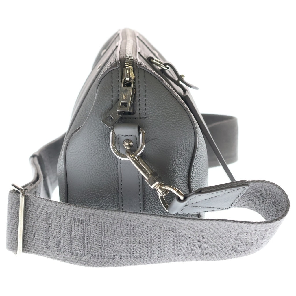 LOUIS VUITTON(ルイヴィトン) シティ キーポル ショルダーバッグ LVアエログラムレザー シルバー金具 グレー M59328 RFID レディース