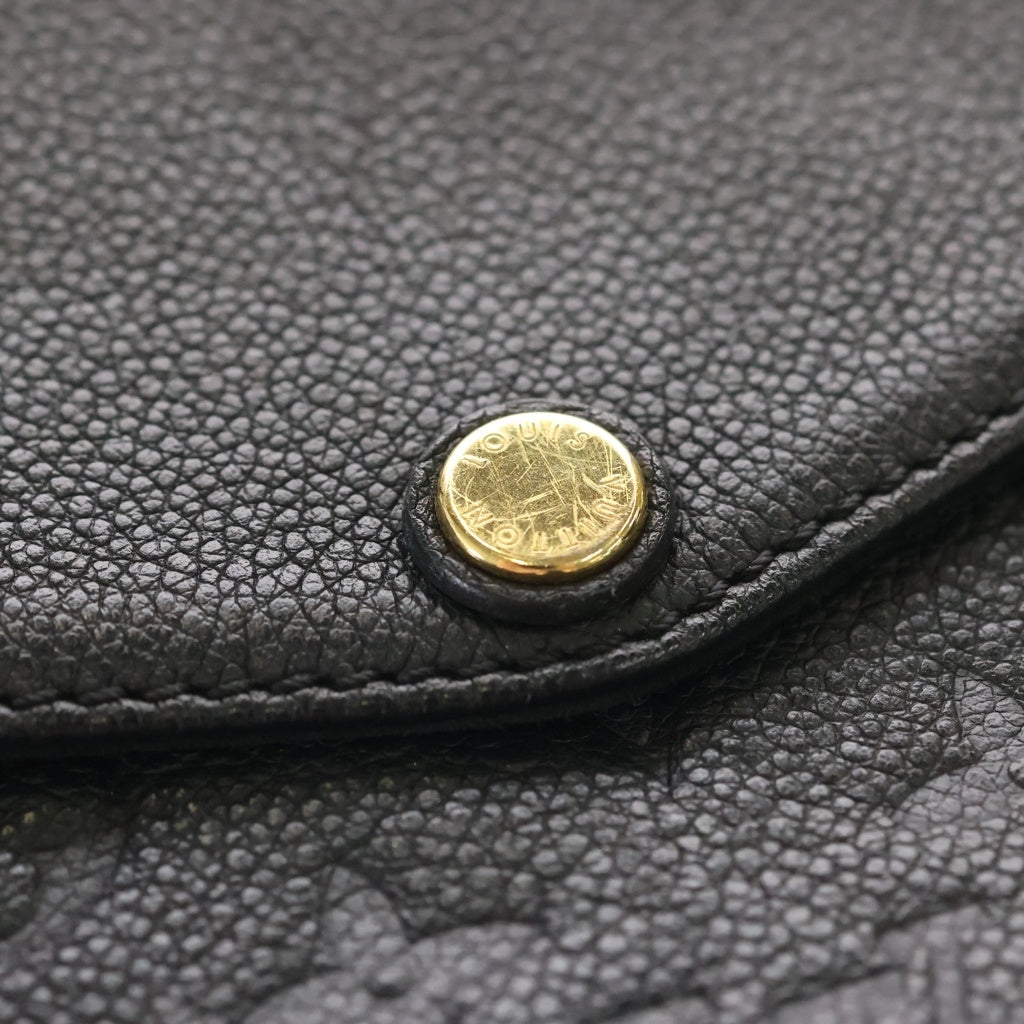 LOUIS VUITTON(ルイヴィトン) モノグラム アンプラント トワイス レザー ショルダーバッグ ゴールド金具 ブラック M50258 レディース