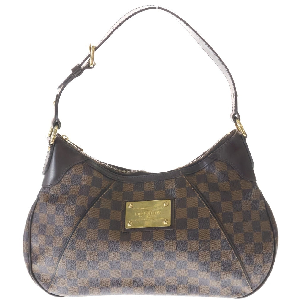 LOUIS VUITTON(ルイヴィトン) ダミエ テムズGM ショルダーバッグ PVC レザー ブラウン N48181 レディース