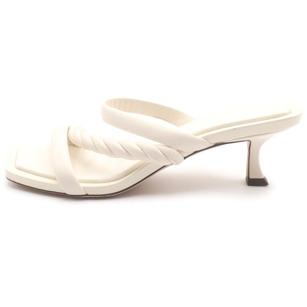 JIMMY CHOO(ジミーチュウ) トングヒールサンダル ホワイト #38 レディース