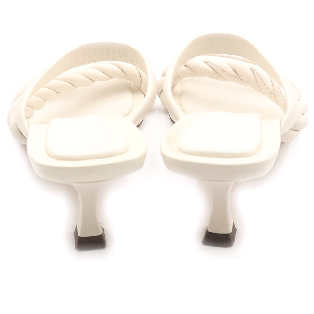 JIMMY CHOO(ジミーチュウ) トングヒールサンダル ホワイト #38 レディース