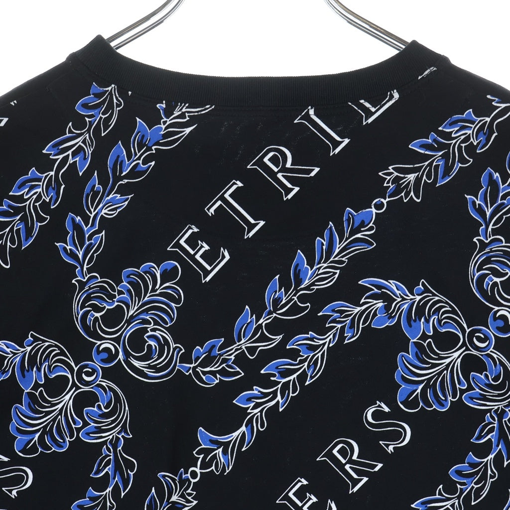 HERMES(エルメス) 24SS ETRIERS マキシ グラフィックプリント クルーネック 半袖Tシャツ カットソー ブラック 4E4651DC レディース
