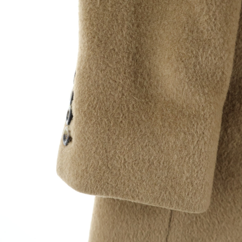 Max Mara(マックスマーラ) キャメル ファー チェスター ハーフコート 比翼 ベージュ 708402300005 レディース