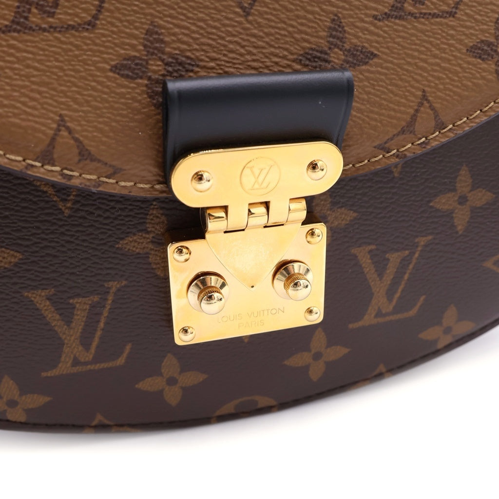 LOUIS VUITTON(ルイヴィトン) モノグラム リバース・ティルシット PVC レザー 2WAY ハンドバッグ ショルダーバッグ M46548 ICタイプ ブラウン/ブラック レディース