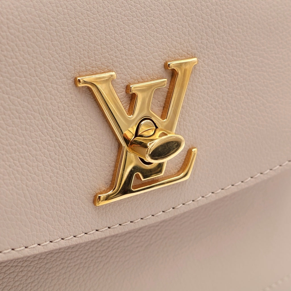 LOUIS VUITTON(ルイヴィトン) ロックミー エヴァー MINI レザー チェーン 2WAY ハンドバッグ ショルダーバッグ M21052 ICタイプ ベージュ グレージュ レディース