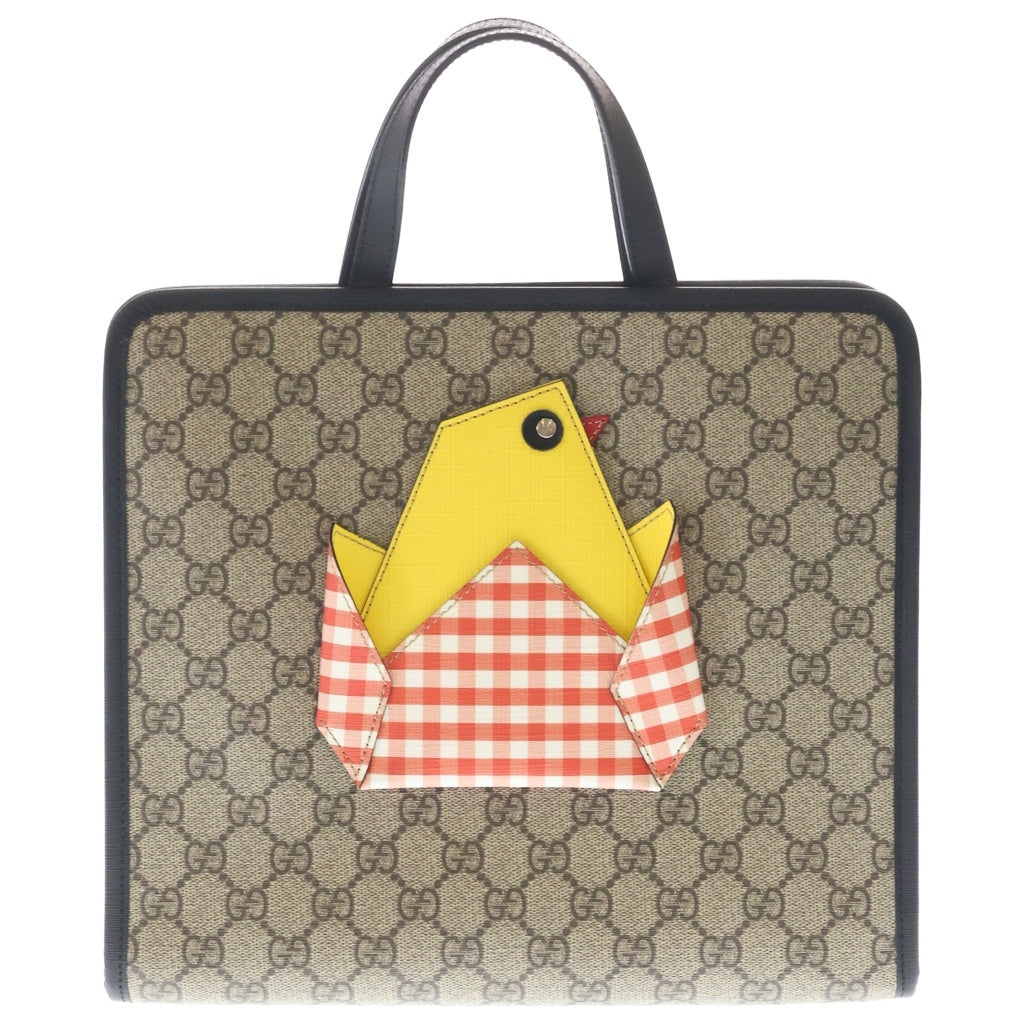 GUCCI(グッチ) チルドレンズ GGチック ひよこ トート ハンドバッグ ブラウン 606192 レディース