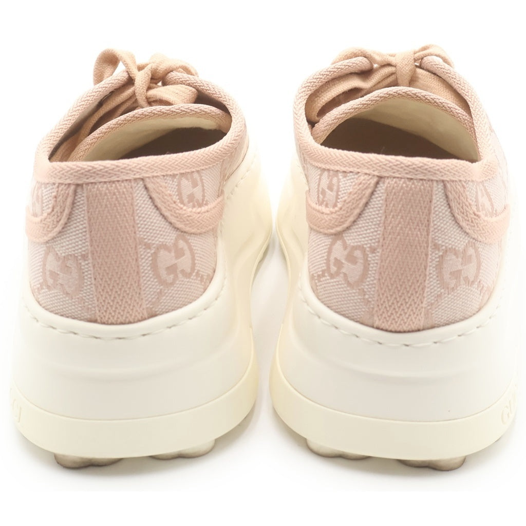 GUCCI(グッチ) GGキャンバス ロートップ ローカットシューズ スニーカー テニスライン ピンク レディース 746766