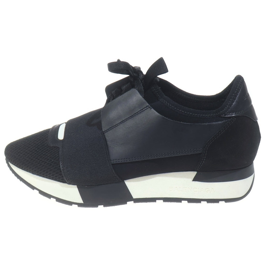 BALENCIAGA(バレンシアガ) レースランナー ローカットスニーカー ランニングシューズ レザー ブラック レディース