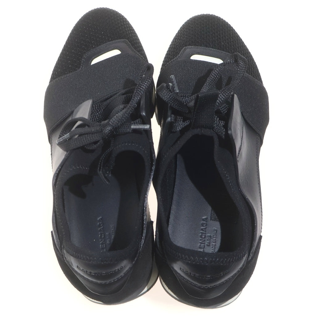 BALENCIAGA(バレンシアガ) レースランナー ローカットスニーカー ランニングシューズ レザー ブラック レディース