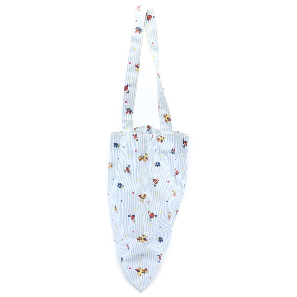 GUCCI(グッチ) トートバッグ アヒル てんとう虫 ストライプ ブルー/ホワイト レディース