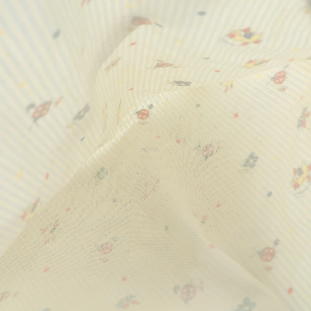 GUCCI(グッチ) トートバッグ アヒル てんとう虫 ストライプ ブルー/ホワイト レディース