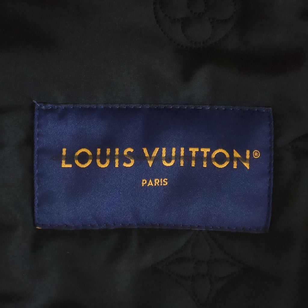LOUIS VUITTON(ルイヴィトン) 24SS デニム ブルゾン ファー付き ジップアップフーディージャケット ブラック RM241M CCU HQA05W