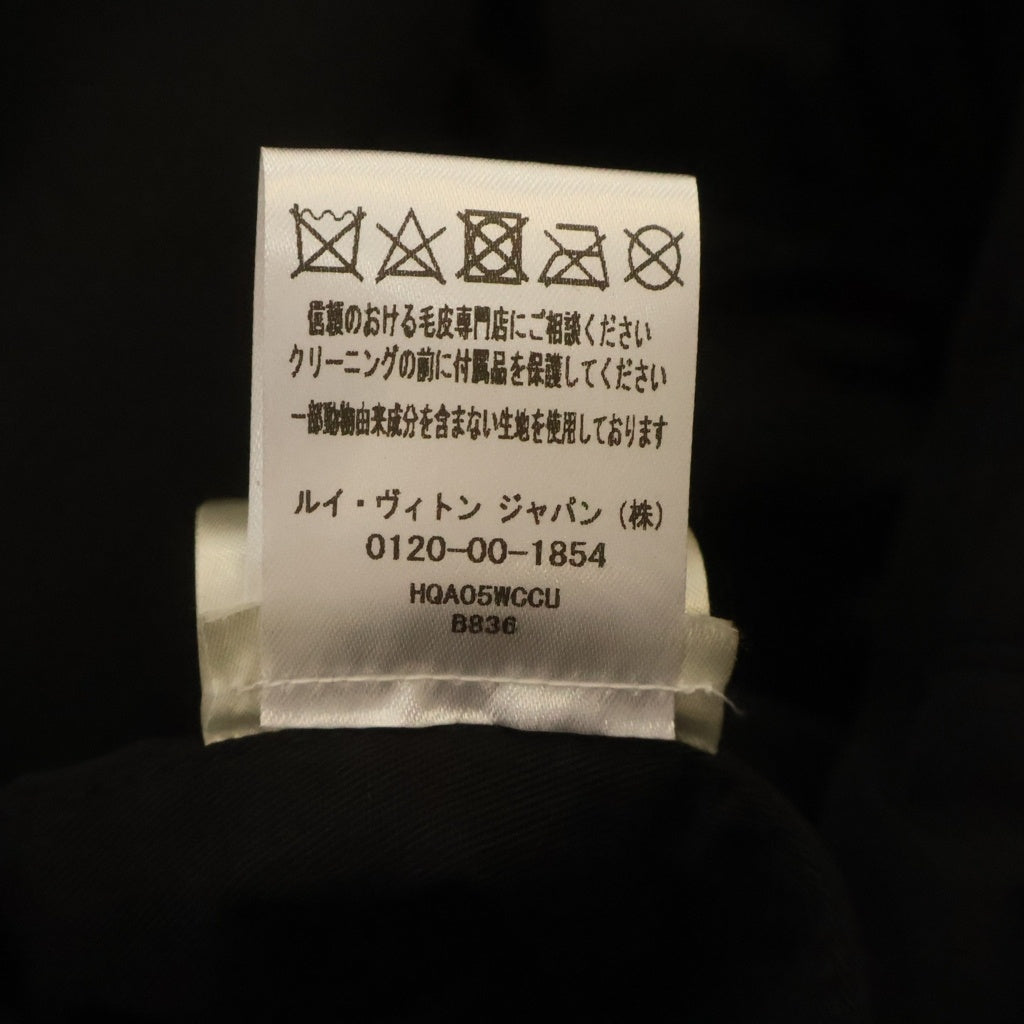 LOUIS VUITTON(ルイヴィトン) 24SS デニム ブルゾン ファー付き ジップアップフーディージャケット ブラック RM241M CCU HQA05W