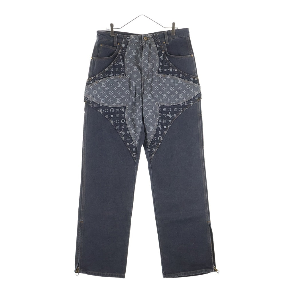 LOUIS VUITTON(ルイヴィトン) 23AW モノグラム フラワー デニム パンツ ジーンズ グレー RM232 Y92 HPD92W