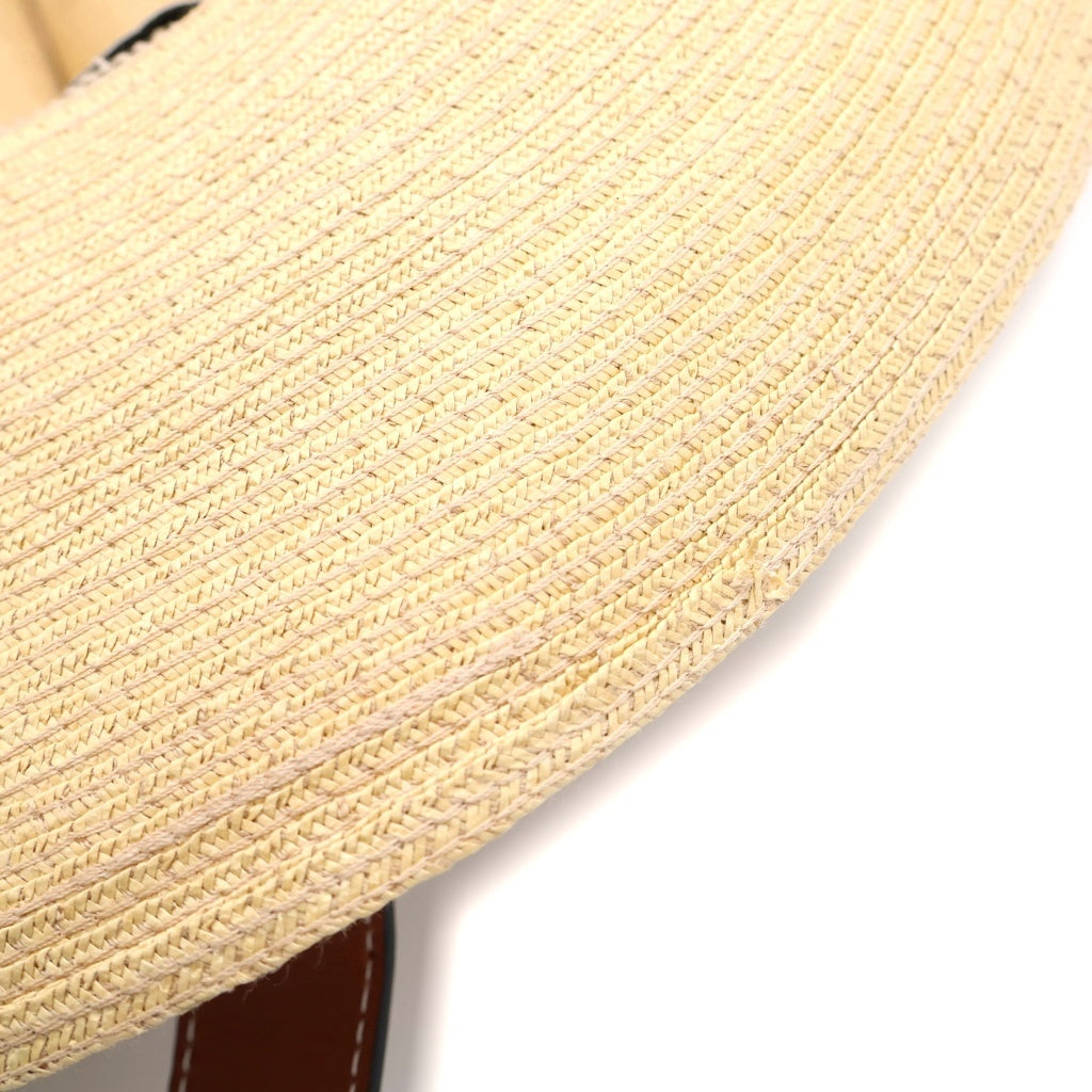 LOEWE(ロエベ) パウラズ イビザ 中折れ ストロー ハット ベージュ レディース