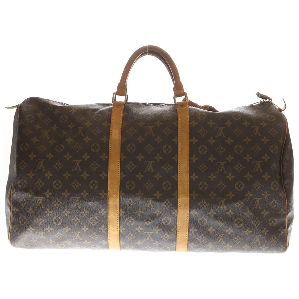 LOUIS VUITTON(ルイヴィトン) モノグラム キーポル60 PVC レザー ボストンバッグ ハンドバッグ ブラウン M41422 レディース