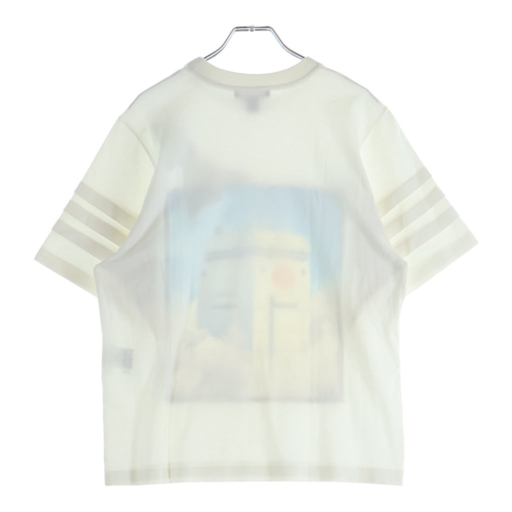 LOUIS VUITTON(ルイヴィトン) プリントテッド ウィズジェルパッチ 半袖Tシャツ カットソー ホワイト FGTB95JG2 レディース