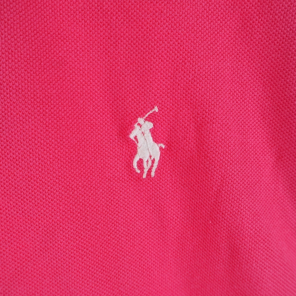 POLO RALPH LAUREN(ポロラルフローレン) ロゴ刺繍 半袖ポロシャツ コットン ピンク