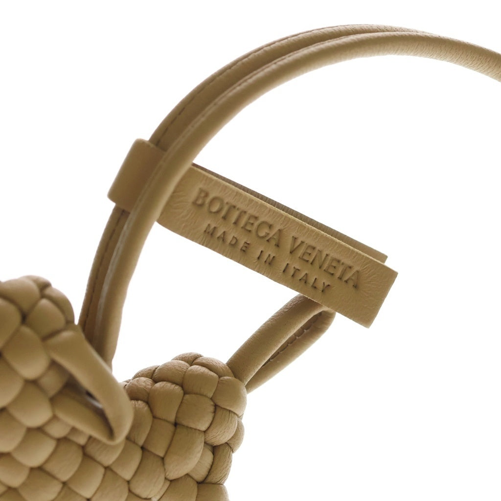 BOTTEGA VENETA(ボッテガヴェネタ) イントレチャート ドッグ バッグチャーム ブラウン レザー レディース