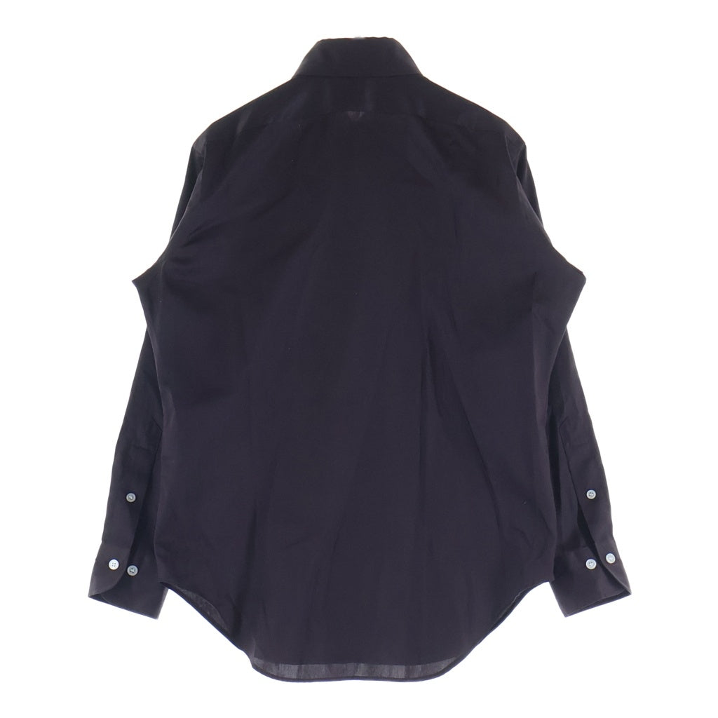 MADISONBLUE(マディソンブルー) TRANE L/S SHIRT トレイン サテン 長袖シャツ コットン ブラウン MB261-5006 レディース