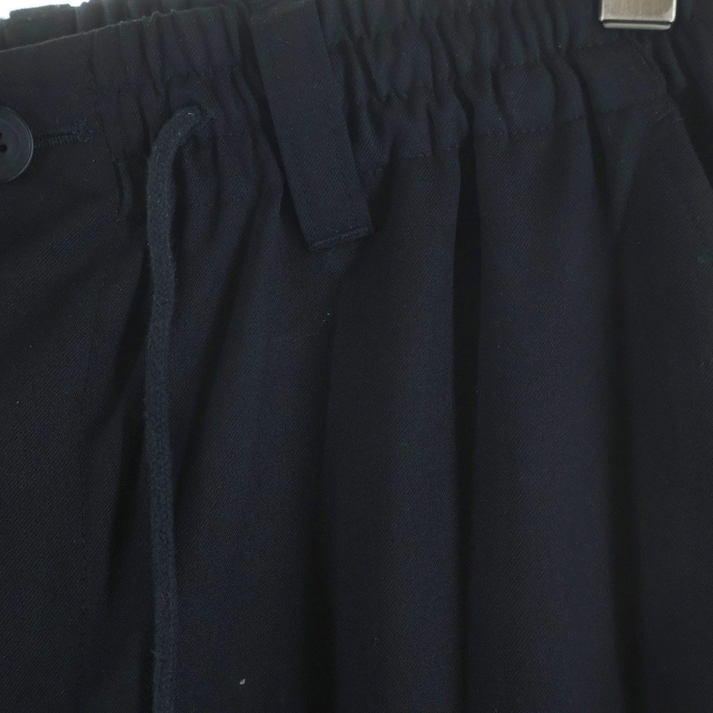 Y-3(ワイスリー) Refined Wool Cuffed Pants 3ライン イージー ワイドパンツ ブラック JX7296