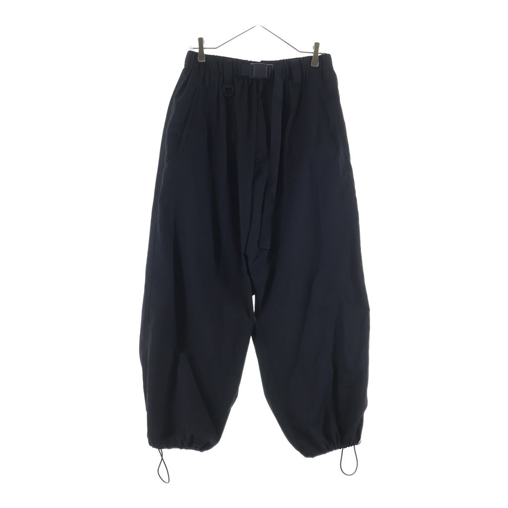 Y-3(ワイスリー) 24AW REFIND WOOL PANTS サイドライン サルエル ウール トラック パンツ ブラック IW7455
