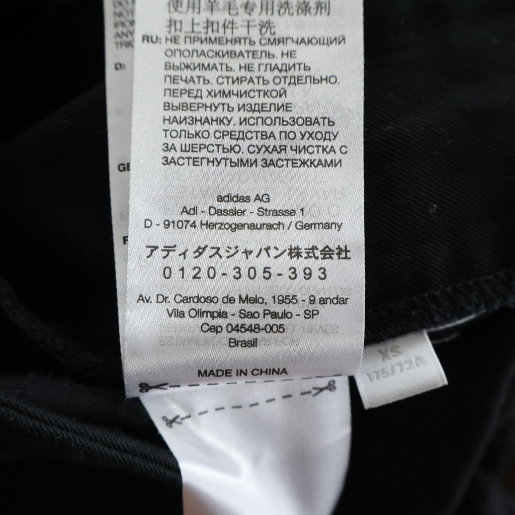 Y-3(ワイスリー) 24AW REFIND WOOL PANTS サイドライン サルエル ウール トラック パンツ ブラック IW7455