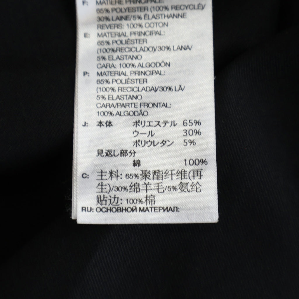 Y-3(ワイスリー) REFINED WOOL OVERSHIRT ウール オーバーシャツコート ブラック JX7295