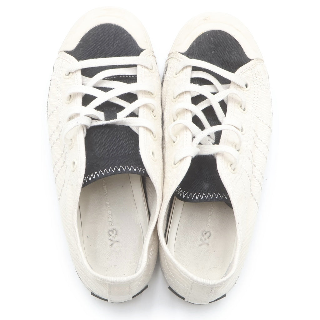 Y-3(ワイスリー) NIZZA LO ニッツァ キャンバス ローカットシューズ スニーカー アイボリー/ブラック JQ2455