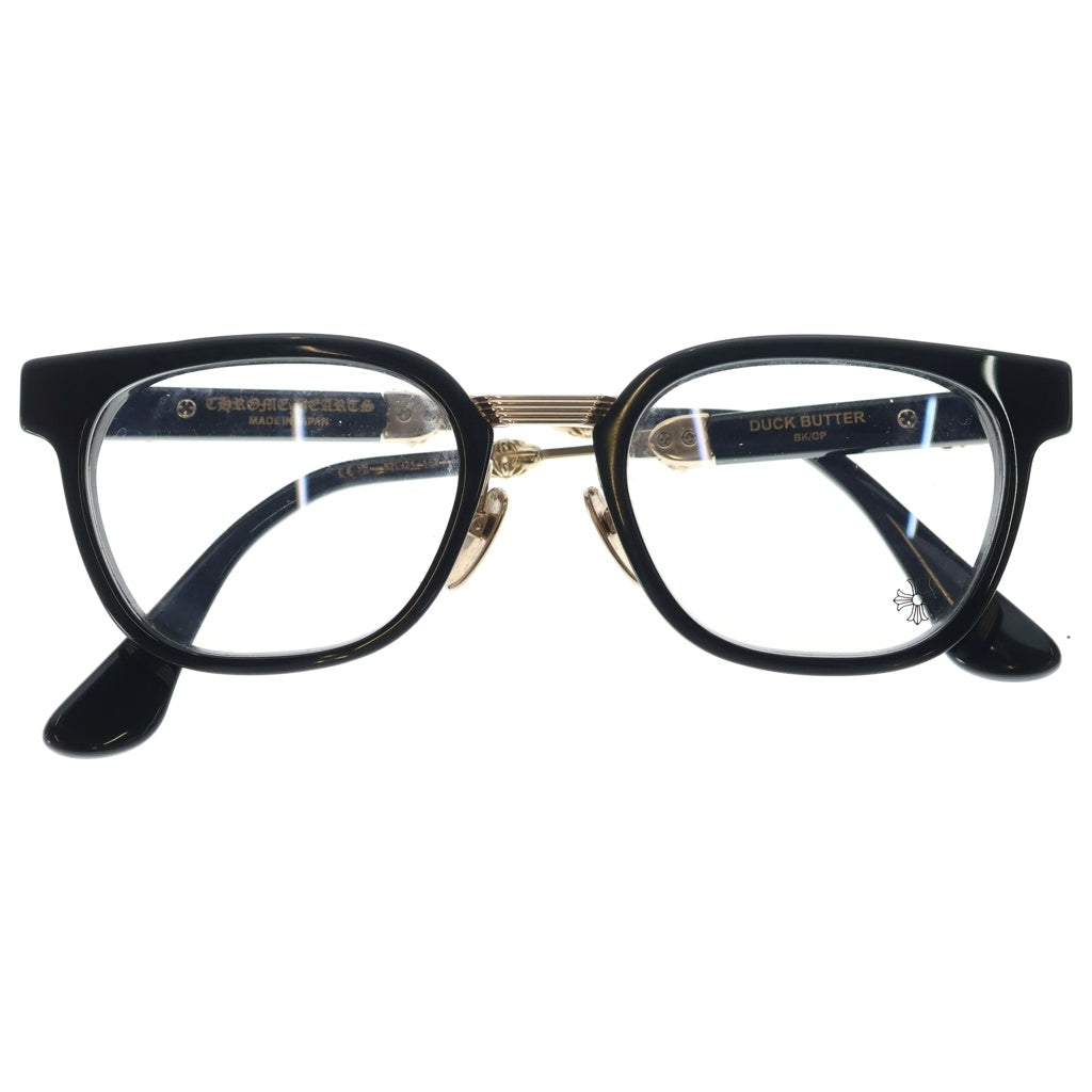 CHROME HEARTS(クロムハーツ) DUCK BUTTER ダガー テンプルウェリントン サングラス アイウェア メガネ 眼鏡 ブラック/ゴールド